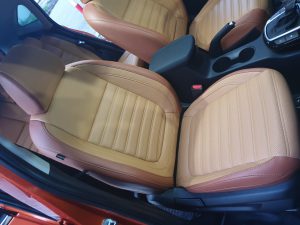 Đệm ghế sau khi dọn